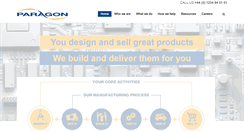 Desktop Screenshot of paragonelectronicsgroup.com