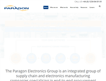Tablet Screenshot of paragonelectronicsgroup.com